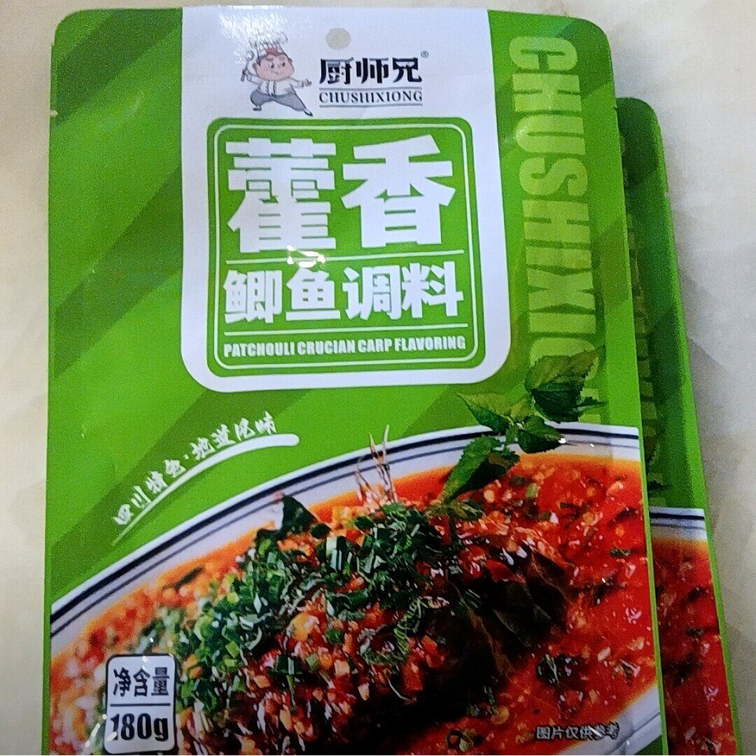 厨师兄川式藿香鲫鱼调料旱蒸鱼红烧鲫鱼红烧肘子家用鱼料180g/袋