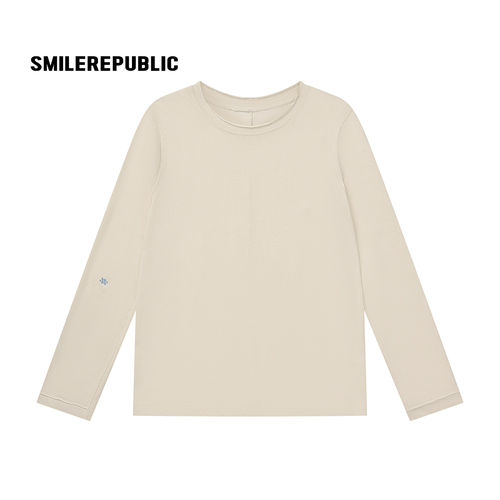 Smilerepubliclogo圆领打底T恤