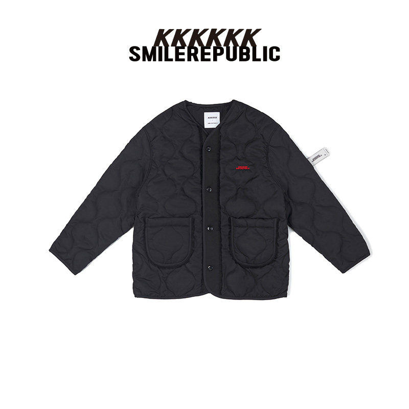 SMILEREPUBLIC复古飞行棉服外套