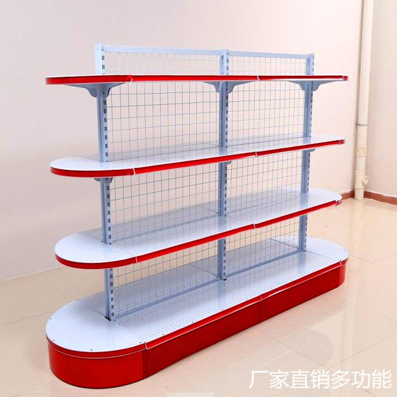 超市货架便利店零食展示架多层y置物架单双面小卖部百货文具多功