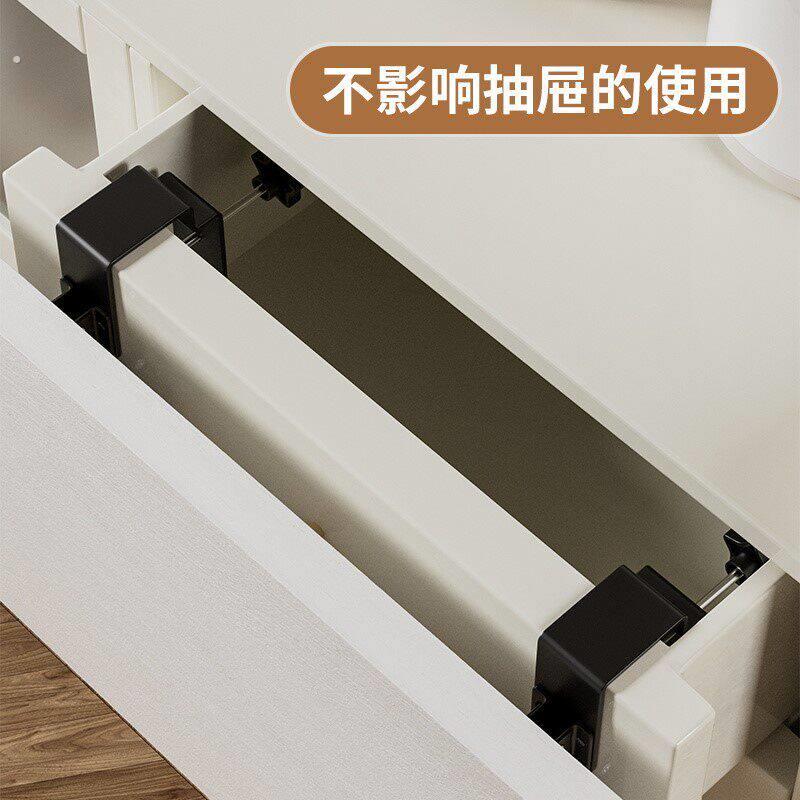 电脑宿舍桌可折叠支架面扩展延长板带抽屉缝隙侧面厨房免打孔实木