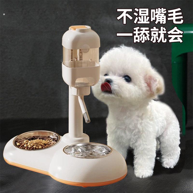 狗狗饮水器不湿嘴饮水机宠物猫咪喝水器自动挂式自动狗碗喂食器