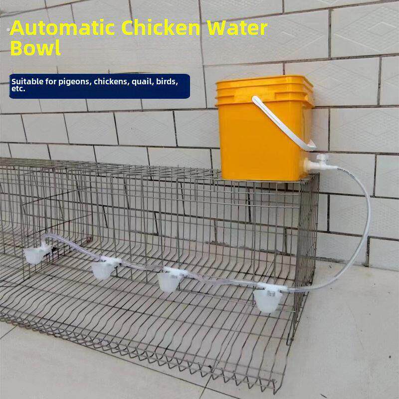 家禽自动饮水器给水喝水碗喂水槽农村家用养殖鸡鸭鹅鹌鹑鸽子鸟类