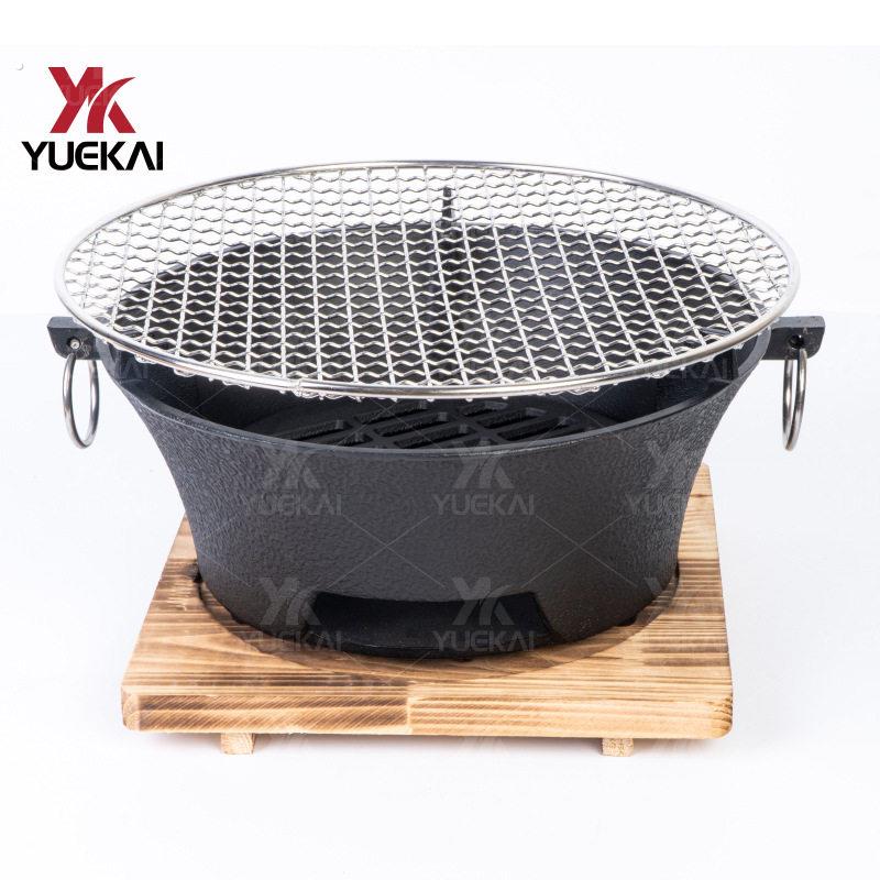 可携式户外烧烤炉木炭烧烤架家用煎烤炉围炉煮茶器煮茶炉铸铁