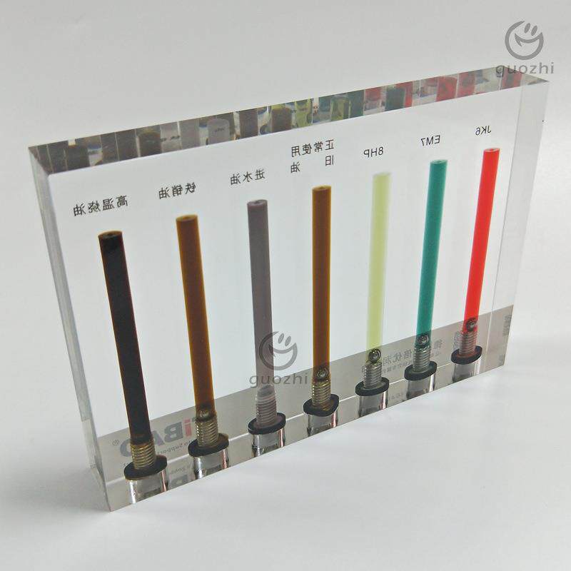 厂家供应亚克力机油纯度对比展示水晶透明润滑油黏度流速展示道具