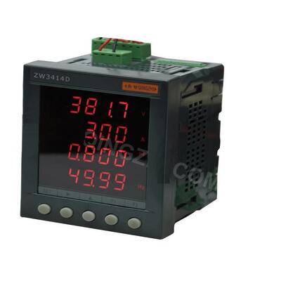 青智ZW3414D 综合电量表单相交直流功率表 功率因数 频率盘面表头