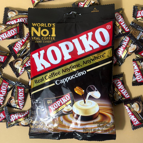 kopiko可比可原味咖啡糖卡布奇诺味零食品袋装韩剧同款提神硬糖果