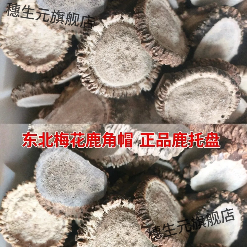 吉林梅花鹿角帽纯粉正品可磨粉