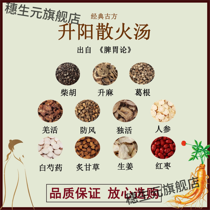升阳散火汤葛根麻羌活独人