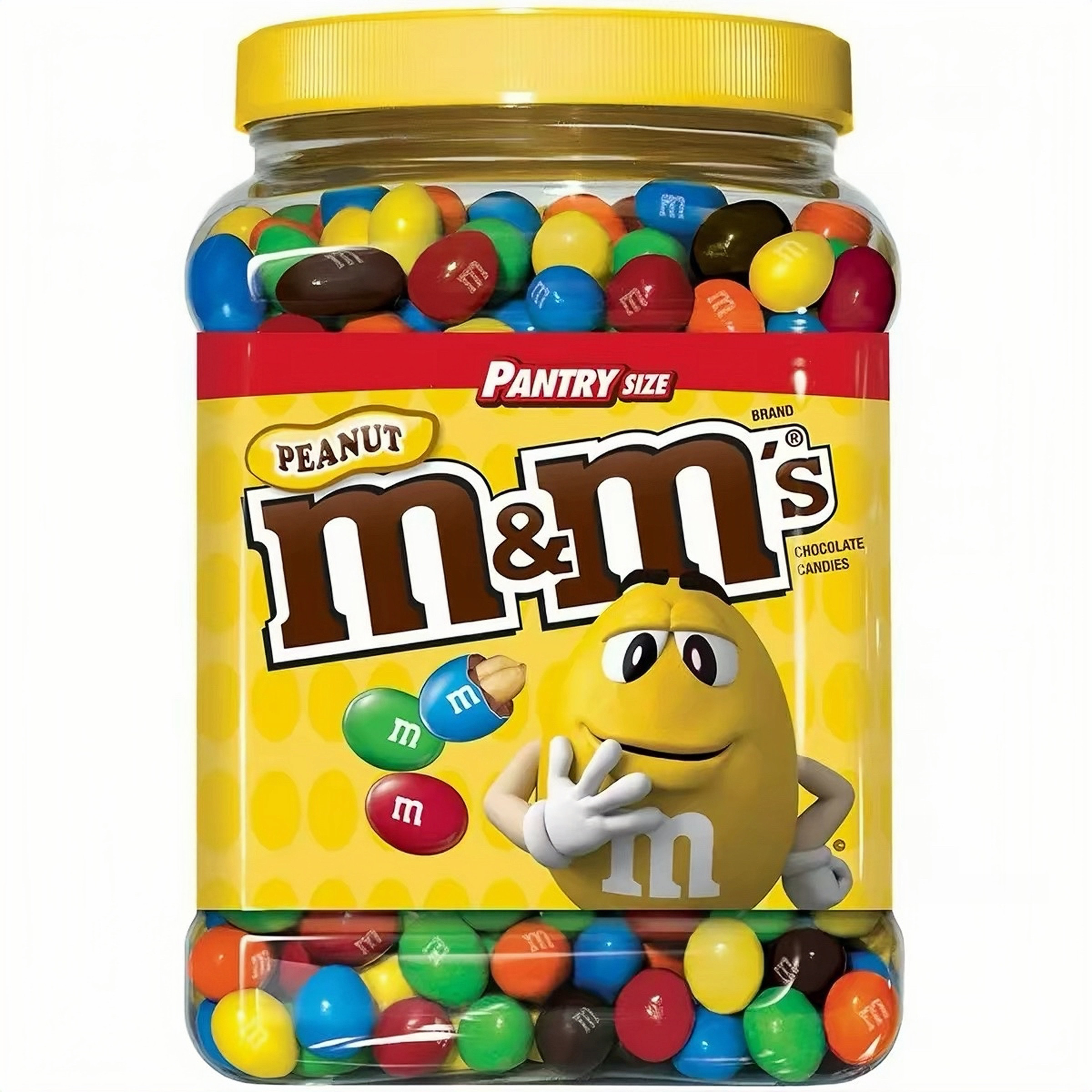 美国玛氏MM/M&M's花生夹心巧克力豆1757g派对零食巧克休闲下午茶