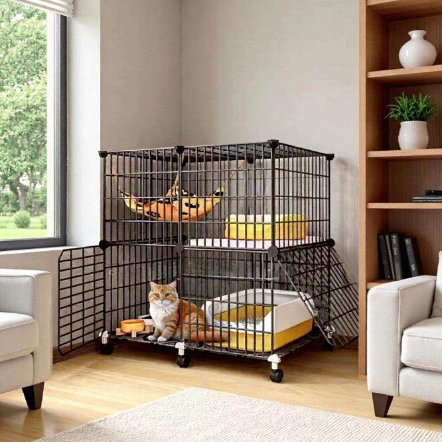 猫笼子家用室内超大自由空间组装