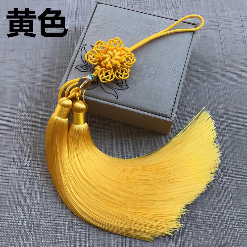 剑穗太极剑穗长短武术剑穗比赛专用不缠手高档冰丝比赛剑须剑坠