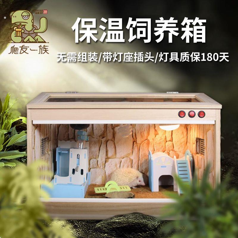刺猬角蛙爬宠箱蛇鸟鬃狮饲养箱加热蜥蜴蜘蛛守宫陆龟仓鼠虫保温箱