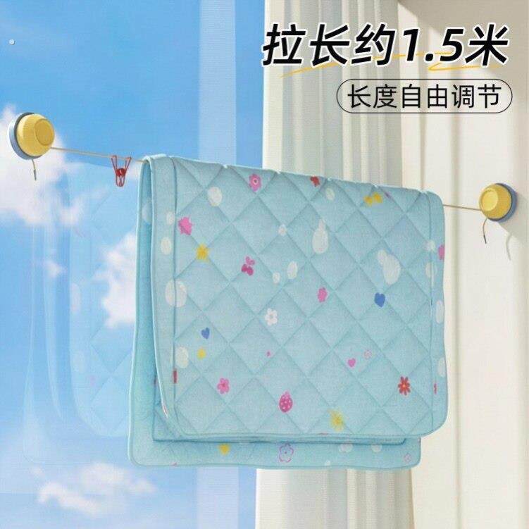 酒店晾衣绳旅行便携新型吸盘挂衣绳户外旅游出差宾馆室内晒衣神器