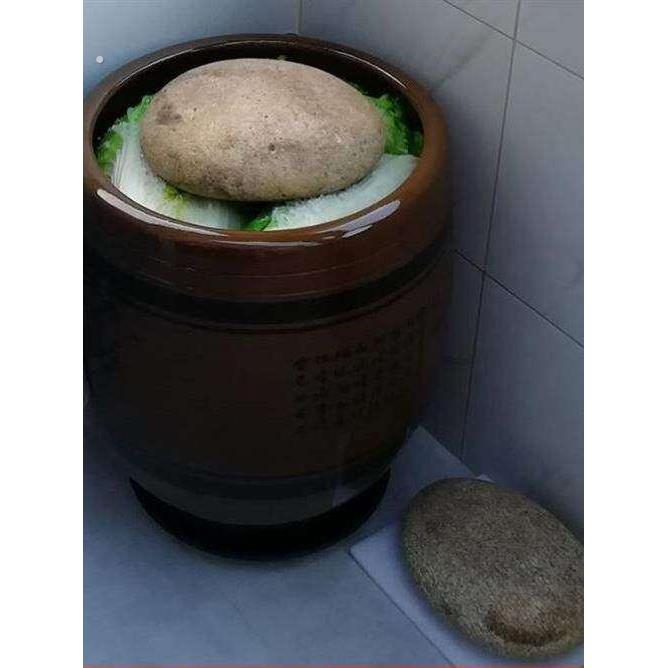 压菜石 压咸菜泡菜坛子里压酸菜用的石头腌菜酸菜缸压石溪流石大