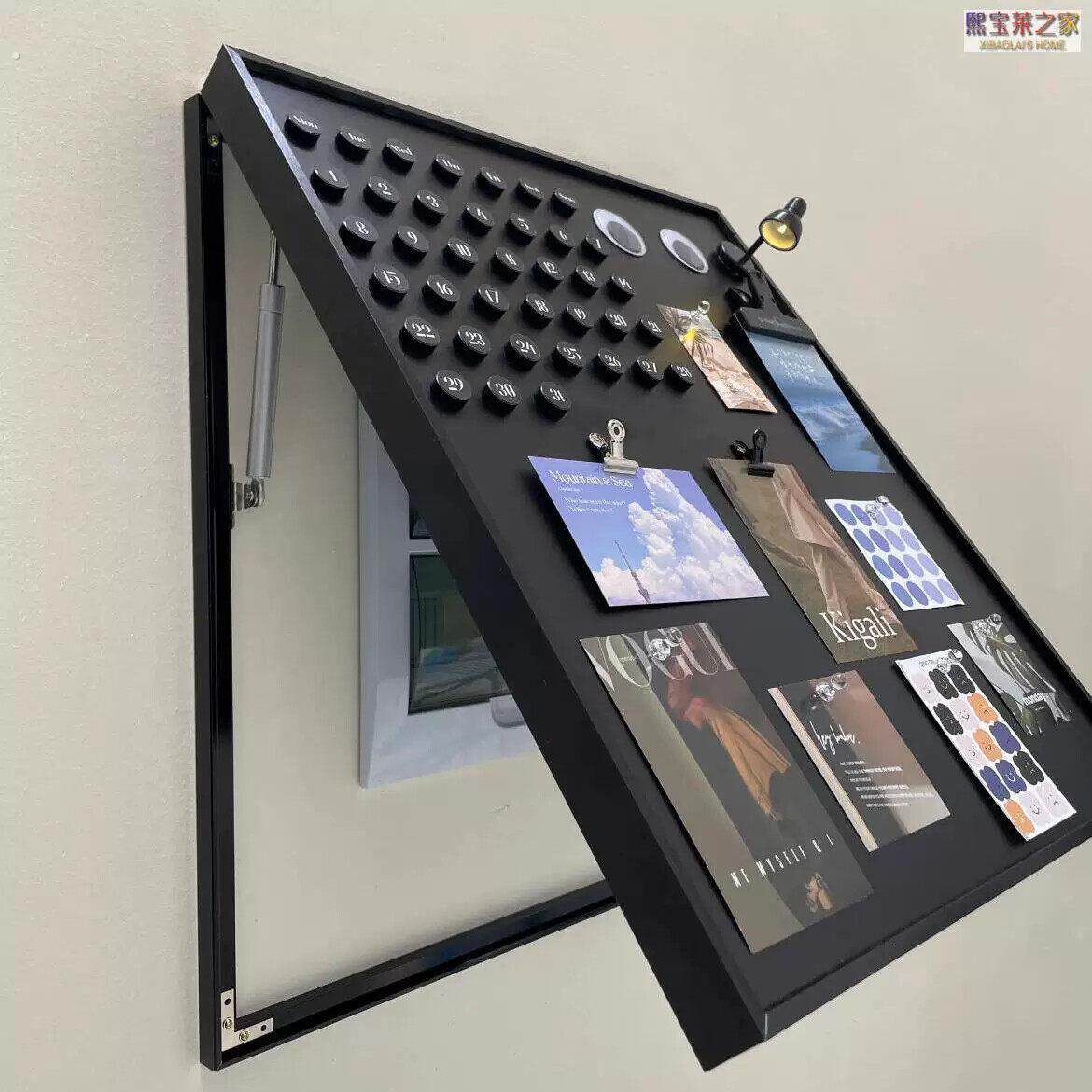 磁吸黑板电表箱免打孔装饰画挂墙摆件新款展示板配弱电箱遮丑神器