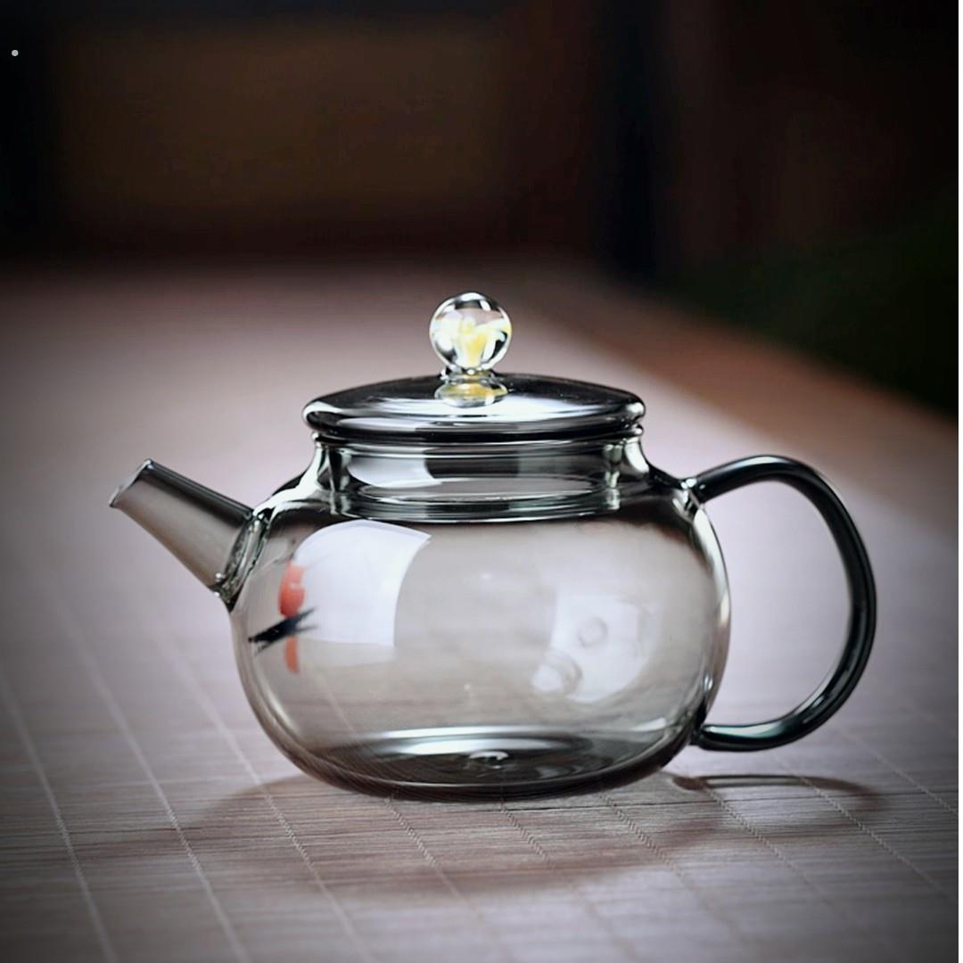 全度迷你玻璃茶壶一人用小容量绿茶红茶泡茶器内置过滤网功夫茶具