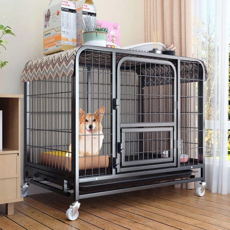 狗窝带厕所自动厕所一体夏季猫窝中小型犬四季通用可拆卸洗狗笼子
