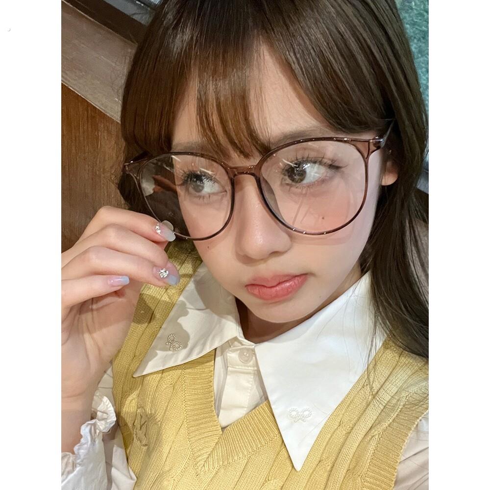 大框超轻近视眼镜女线上可配有度数散光镜片圆脸素颜眼睛镜架