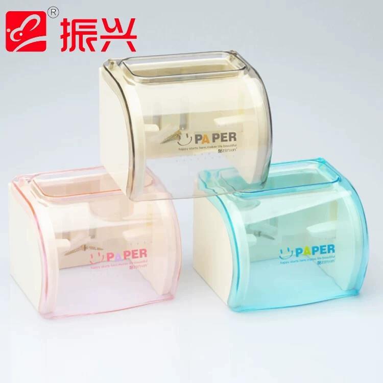 振兴防水空芯卷纸架无痕吸墙拉式纸巾盒厕所纸巾收纳盒手机支架