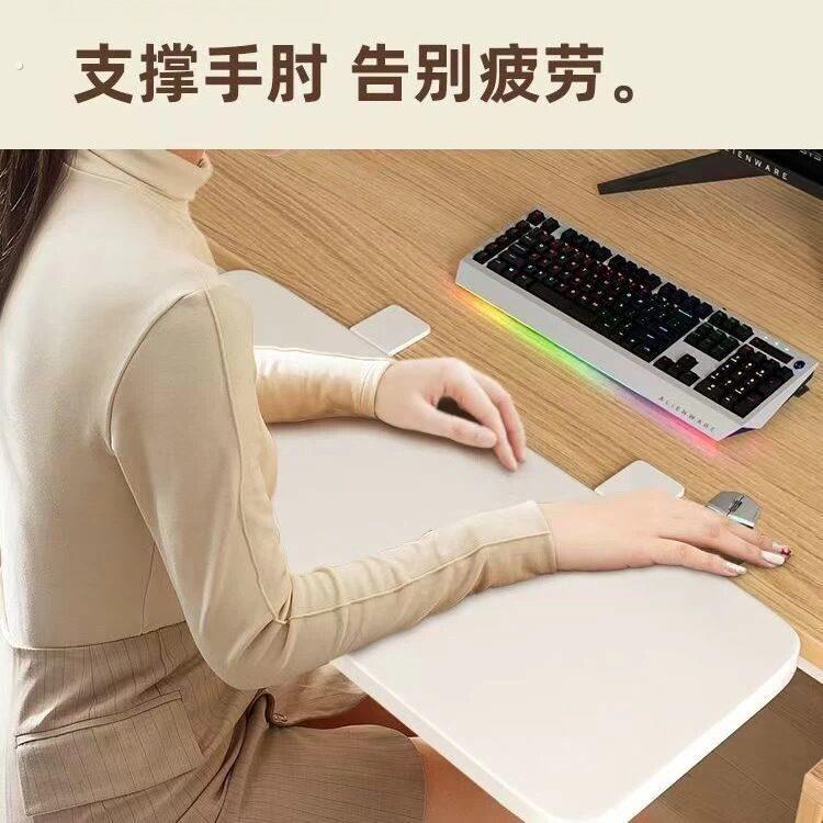 电脑桌面工位改造神器延长板键盘托架可折叠免安装置物架空间扩展