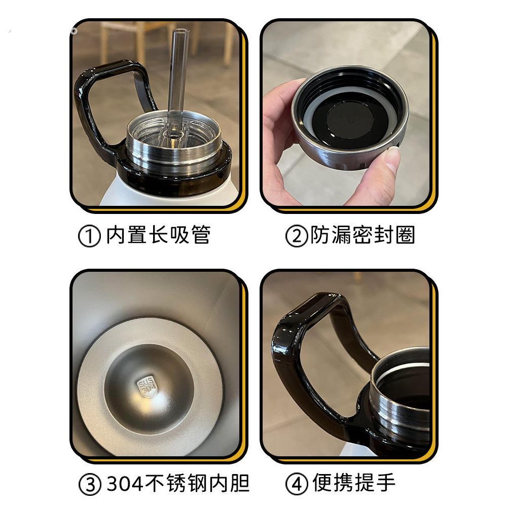 大肚保温杯2升大容量1.5升水杯水壶男女士新款高颜值简约便携杯子