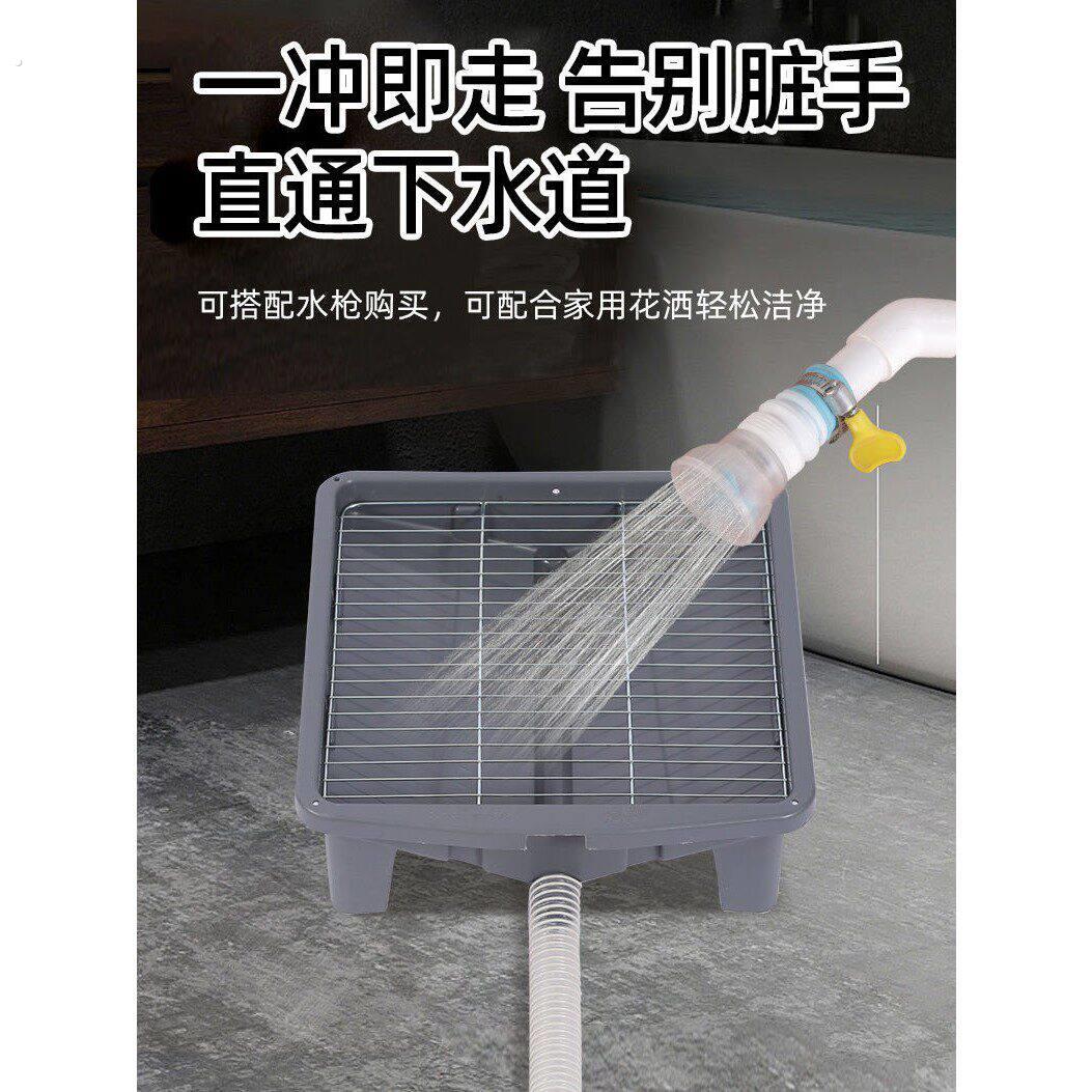 智能全自动狗厕所宠物狗厕所自动冲水清洗直通下水道小型犬泰迪尿
