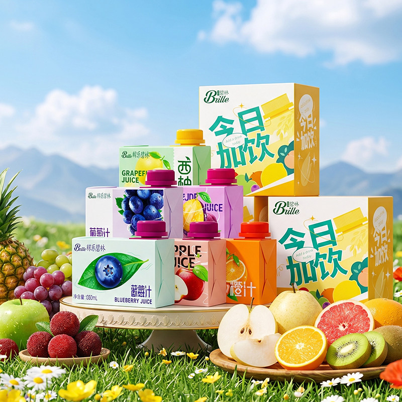 碧林果汁100ml*6瓶装菠萝汁苹果汁橙汁多口味儿童风味果汁饮料