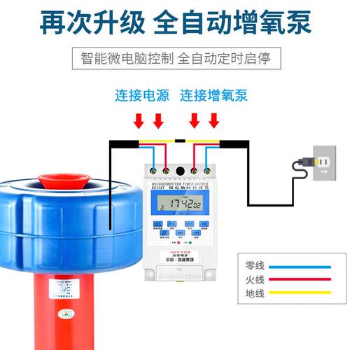 甄选鱼塘氧机全自动大功率氧泵池塘养殖打氧机220V冲氧气浮水泵