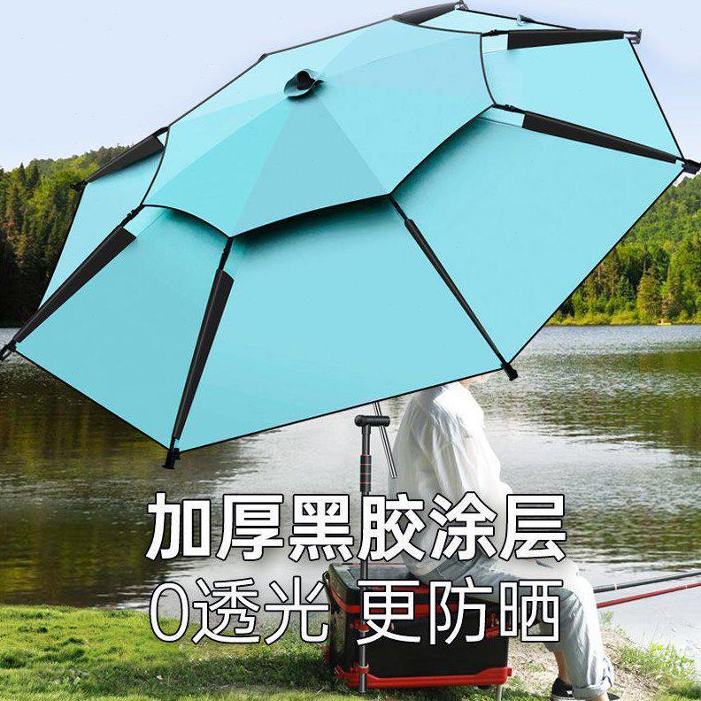 甄选户外钓鱼专用伞遮阳伞大伞万向抗风加厚防晒防雨加厚新款雨伞