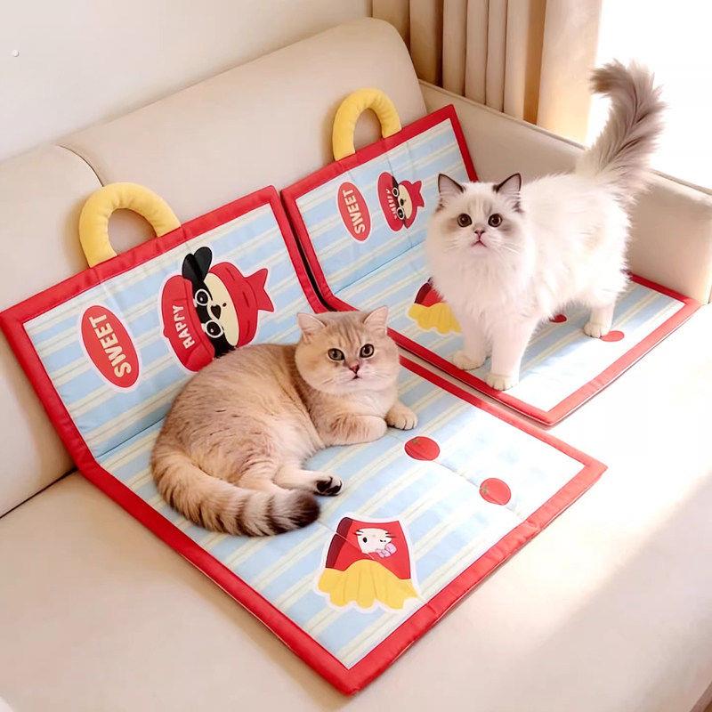 宠物冰垫狗垫子凉垫狗狗夏天睡觉凉席夏季猫垫子夏日狗窝防水猫窝