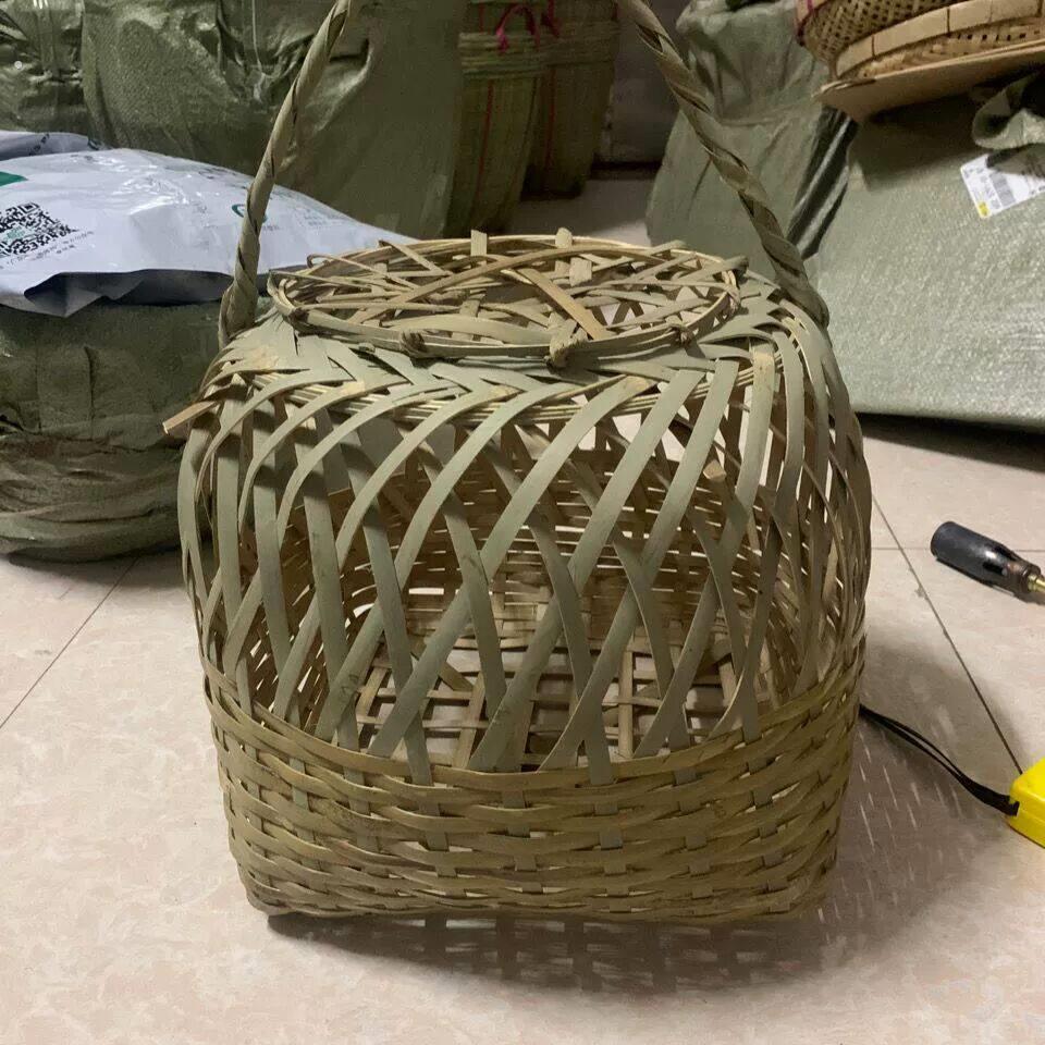 鸭笼子竹编纯手工竹编头层竹青大号竹制鸡笼可家禽鸭鹅笼