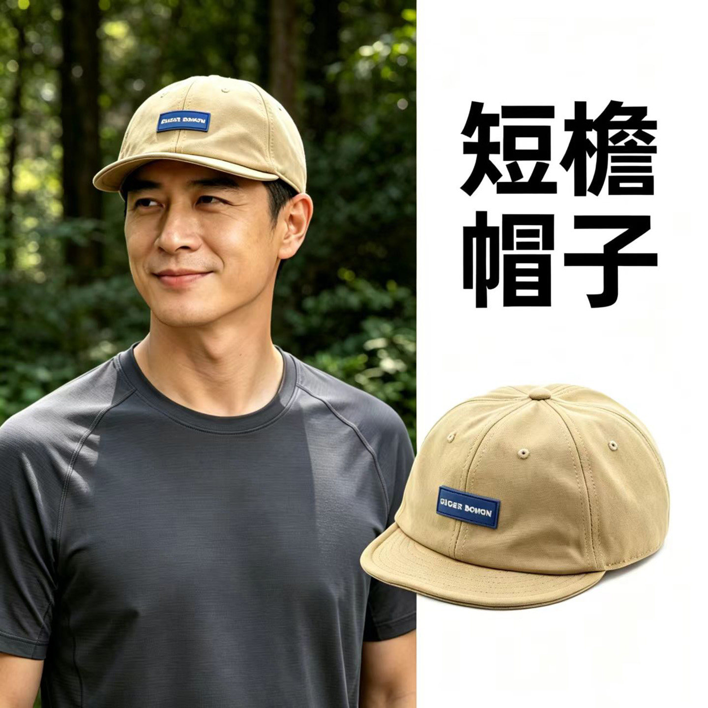 奔青春短檐防晒遮阳帽子