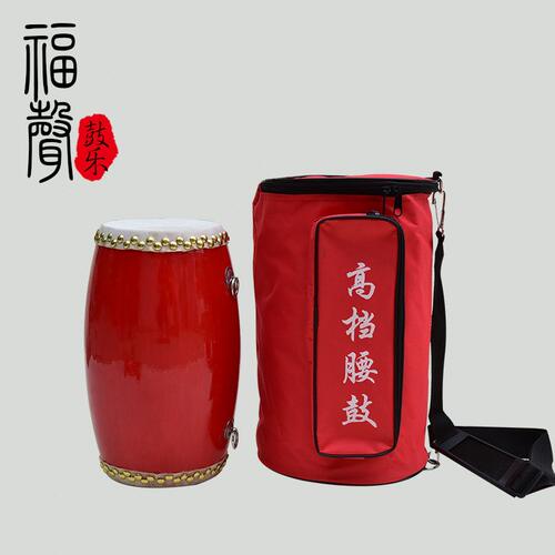 甄选厂家直销12 14 15cm幼儿园腰鼓 儿童成人木质腰鼓 老年秧歌队