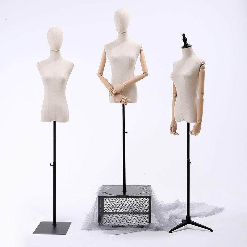 模特道具女半身服装店橱窗模特架子展示架人台全身衣服假人头模
