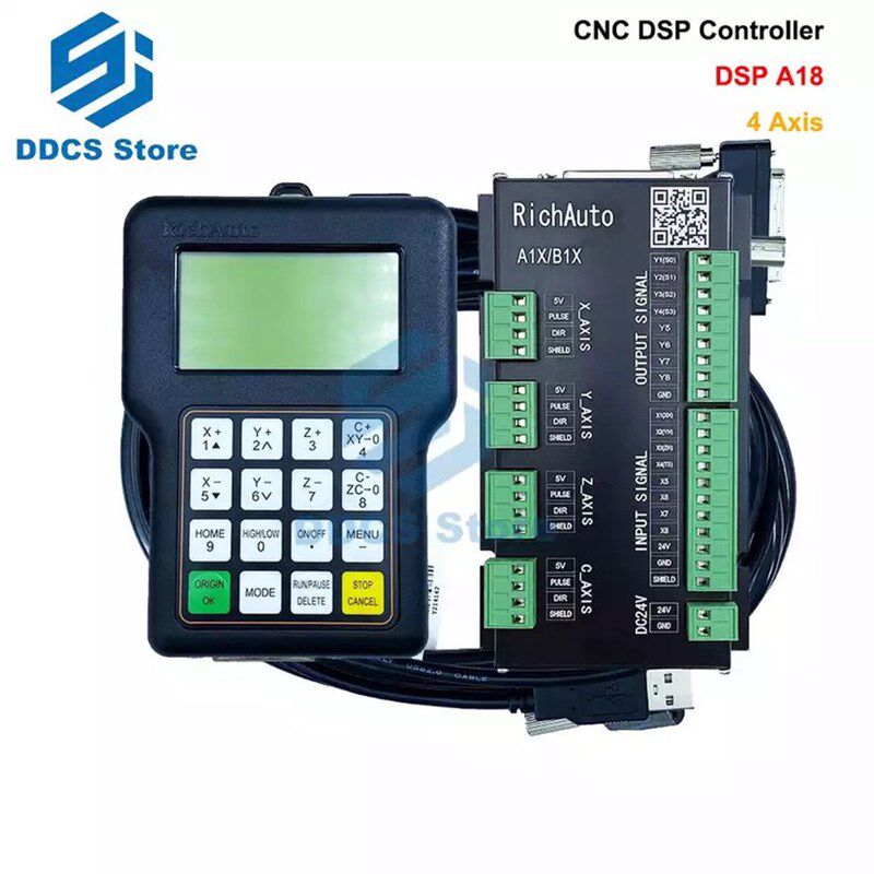 DSP A18四轴雕刻机REIZ天宏手柄控制系统A11C A11E 3轴控制器