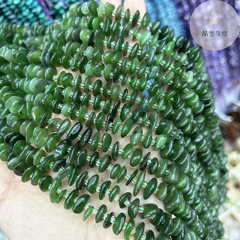 天然石榴石海蓝宝苏联亚马逊横孔侧孔碎石碎片散珠diy半成品配饰