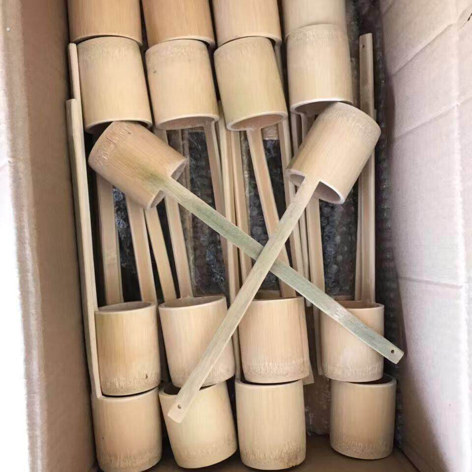 天然无漆竹制打酒提子酒杯竹杯酒提勺酒吊子盛酒器酒具配漏斗家用