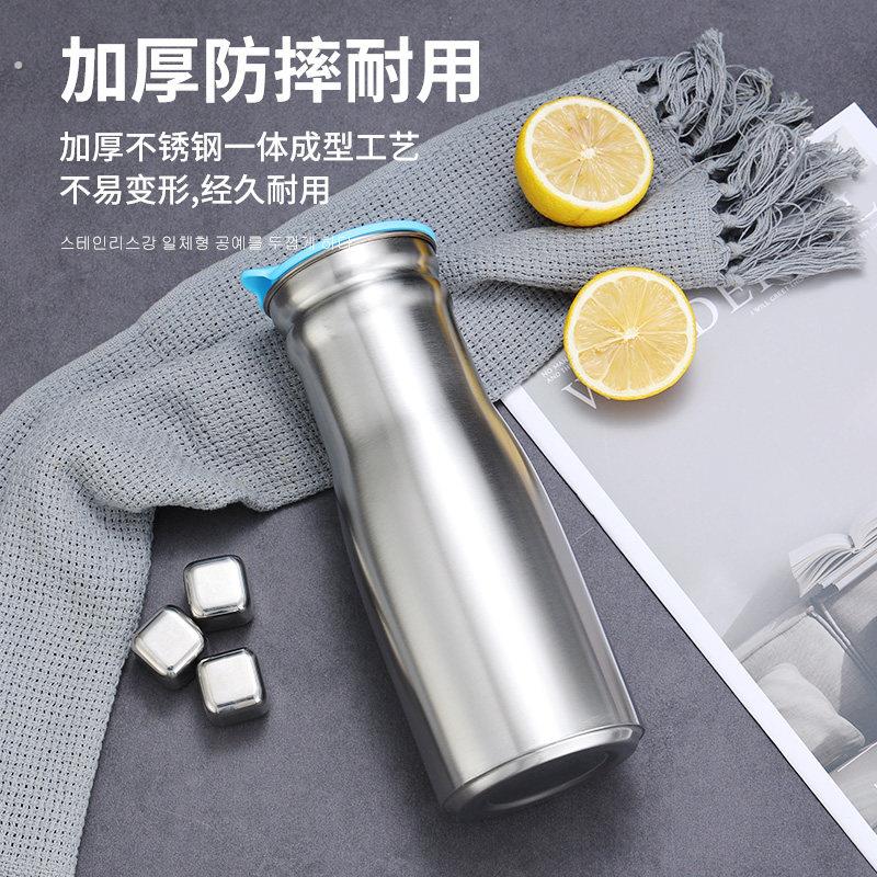 韩式不锈钢冷水壶家用凉水壶餐厅茶水壶咖啡壶酒店保温水壶大容量