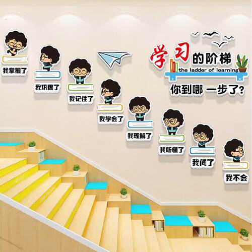 管班前台背景墙教室墙布置幼儿园辅导培训构装饰
