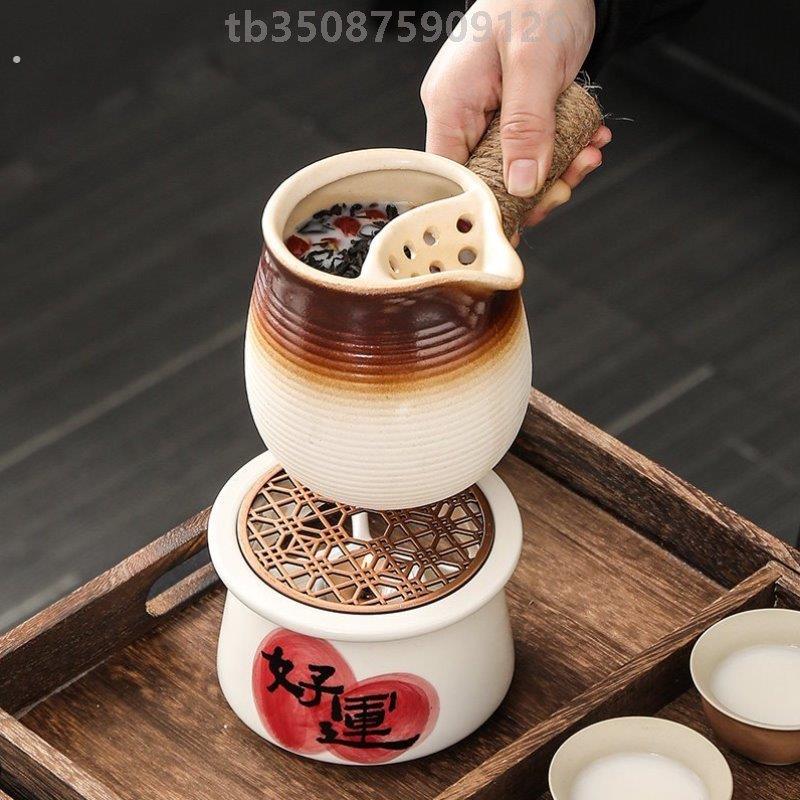 围炉煮茶罐罐茶壶日式蜡烛温泡茶炉全套室内户外野炊网红煮茶炉茶