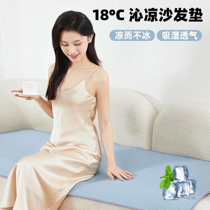 冰丝沙发垫夏季凉席垫2025新款皮沙发套罩防滑坐垫子四季通用盖布