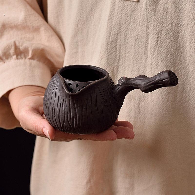 罐罐茶煮茶器煮茶壶紫砂煮孔茶壶密集功夫茶潮州罐子过滤茶壶