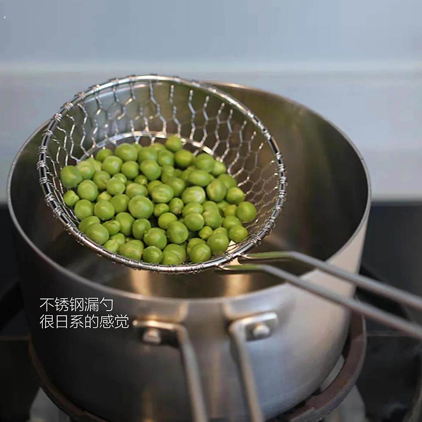 【厨房好物】304不锈钢漏勺笊篱过滤网手工编织拌面勺捞水饺网勺