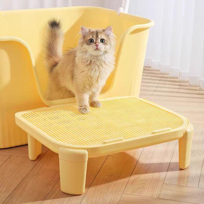 控砂踏板猫砂盆双层加高垫子猫咪厕所防带出控砂台蹭脚踏板防外溅