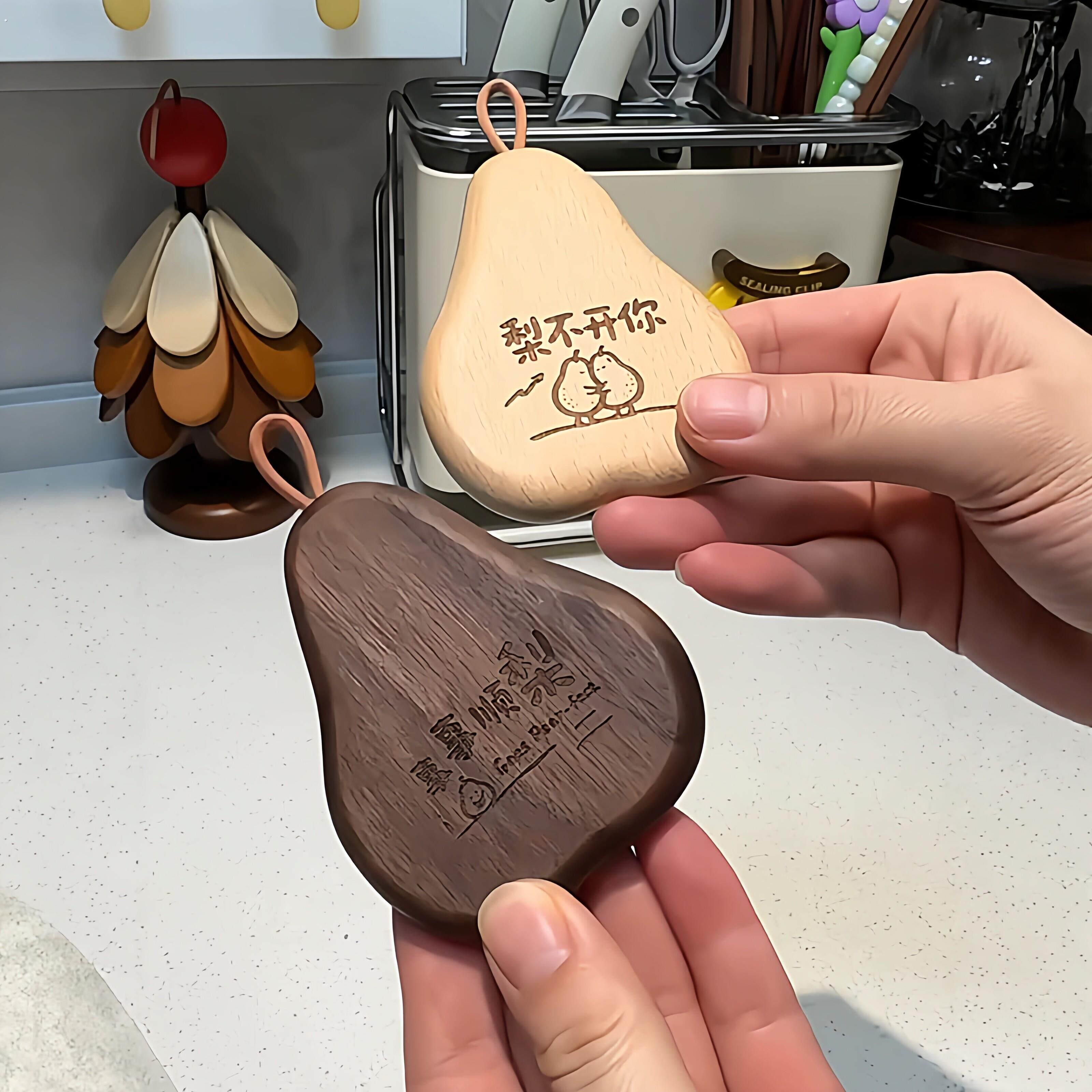 事事顺梨冰箱贴开瓶器家用磁吸贴啤酒创意启瓶器多功能开盖起子器