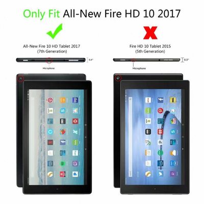 甄选适用于亚马逊kindle保护套 Fire HD 10 2017 2019三折卡斯特