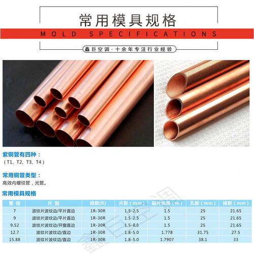 甄选厂家直供冷凝器铜管铝翅片换热器非标空调蒸发器工业表冷器加