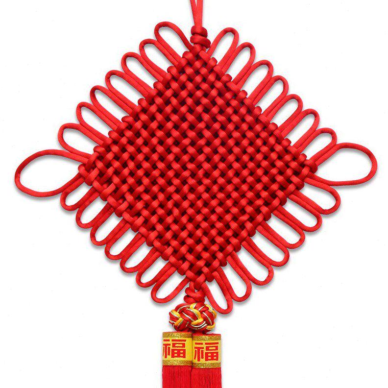 甄选福源祥中国结挂件客厅挂件红色装饰新年玄关中国节春节挂饰平