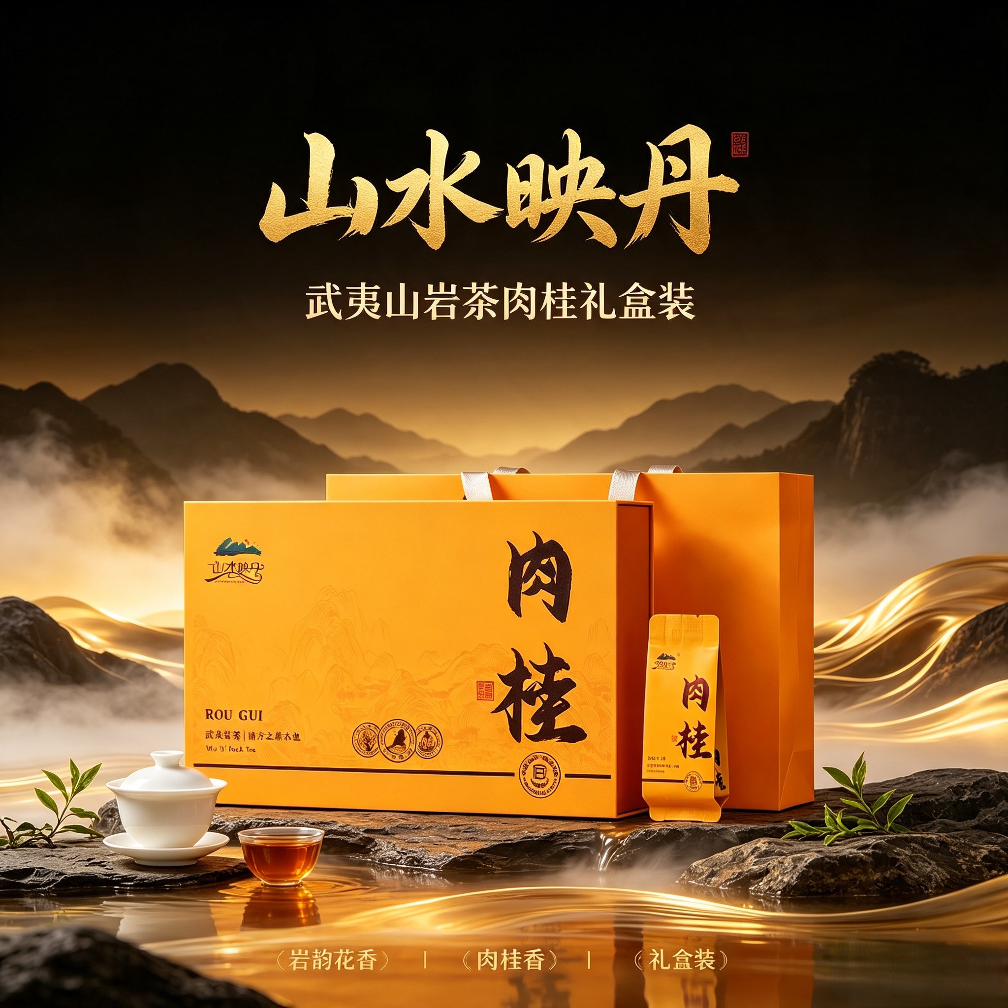武夷山岩茶正岩肉桂茶叶礼盒装送礼长辈2026新款小包装袋送朋友茶